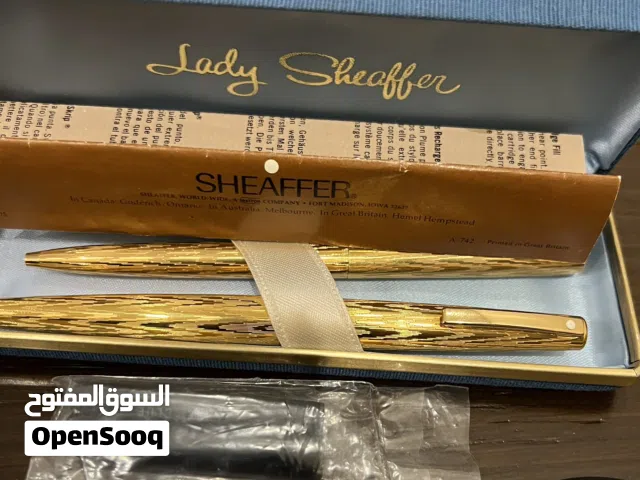 للبيع: طقم أقلام Lady Sheaffer ذهب 14K (حالة متحفية النادرة)