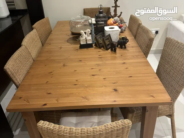 Dining table with 8 chairs 120 rial