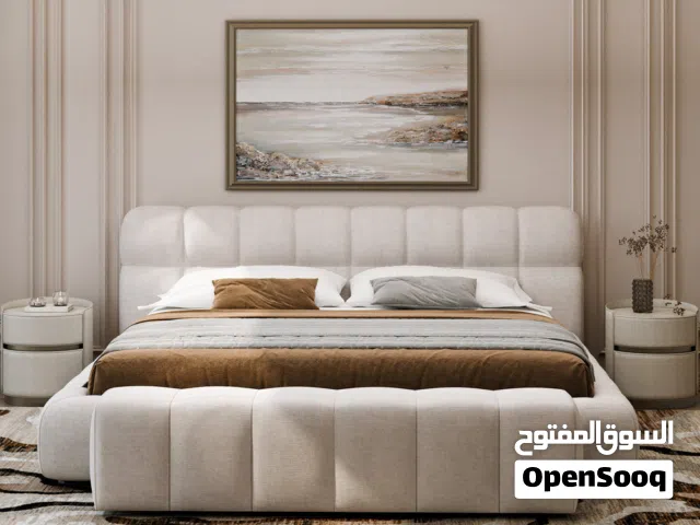 سرير تفصيل فاخر شخصين 180×200  تصميم عصري وجودة لا تُضاهى  Luxury King Size Bed – 180×200 cm