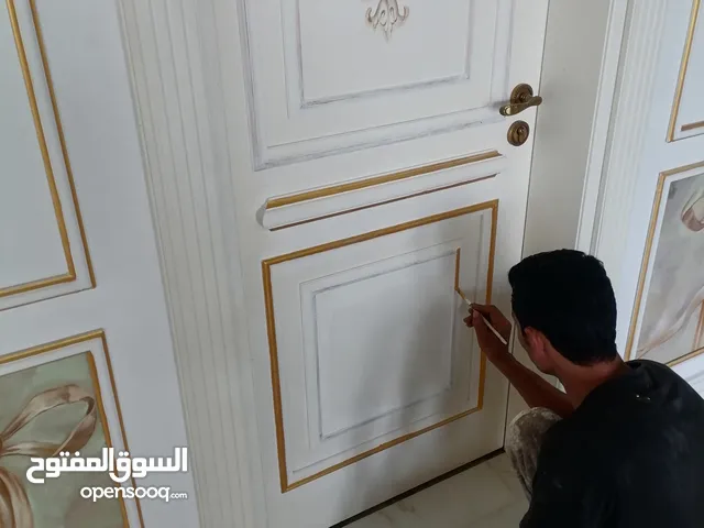 معلم صبع وديكورات وجميع انواع الصبغ وبديل الرخام وبديل الخشب