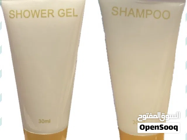 تصفية مخزون فندقي  شاور جل + شامبو 30 مل  19 ألف حبة لكل صنف. المجموع 38,000 حبة فقط