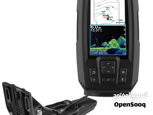 كاشف اسماك و كاشف اعماق و جي بي اس وحفظ مواقع Garmin الاصلي بالكرتون جديد 100%