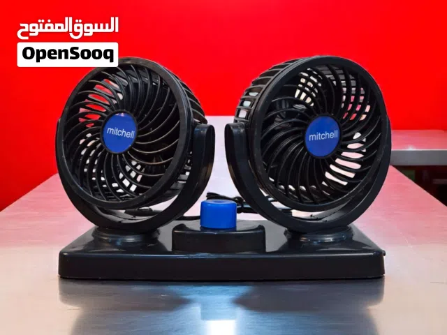 مروحة سيارة مزدوجة الرأس - Mitchell Mars-304  الاستخدامات:  تبريد فعال داخل السيارة أثناء القيادة في