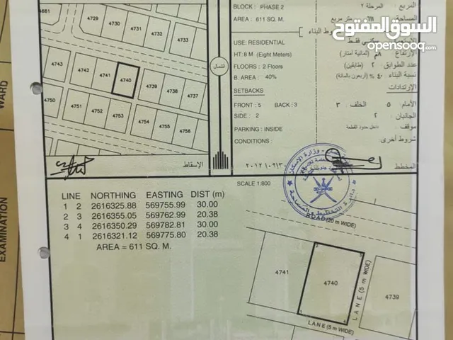 Residential Land for Sale in Al Batinah Al Masnaah