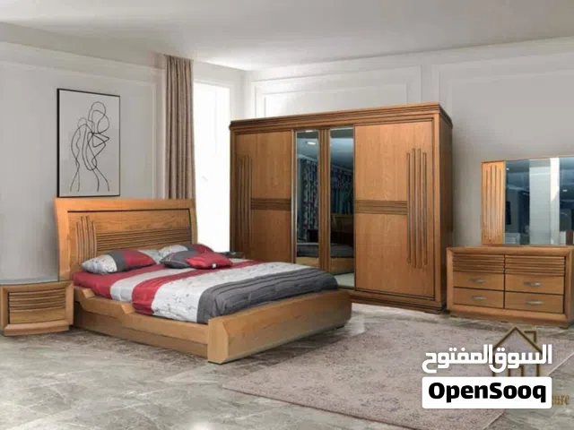 غرفة نوم زان ولاتية وقشرة بلوط طبيعية