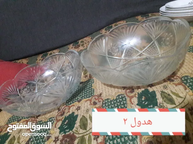 صحون كاسات فناجين قرفه شاف غلايه قهوه مع فنجانين فخار للبيع