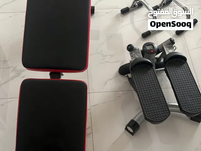 Home Gym Equipment Set – Ab Bench, Mini Stepper & Push-Up Bars