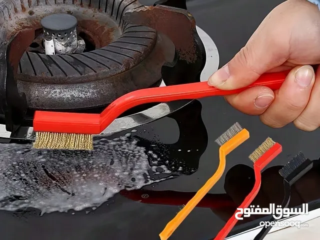 قطع فرشاة من الستانلس ستيل والنحاس والنايلون، فرشاة تنظيف منزلية لتنظيف الأواني ومساحيق الصحون والمو