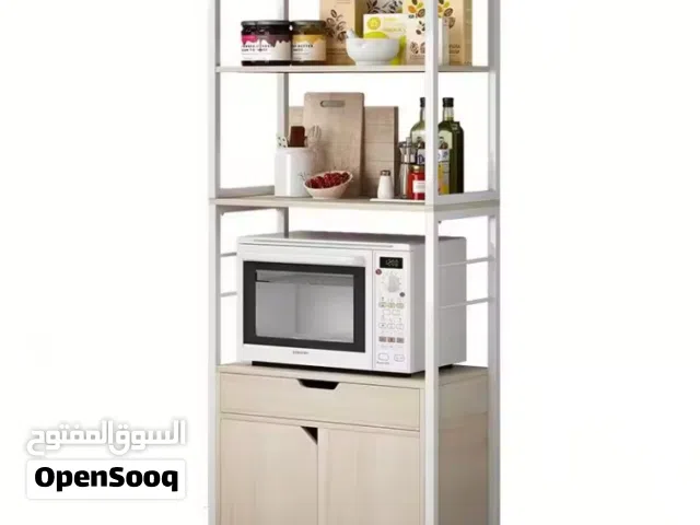 رف حديد مع الخشب المضغوط يستخدم للمطبخ من الموديلات الحديثه و العصريه يستخدم للافران الكهربائيه