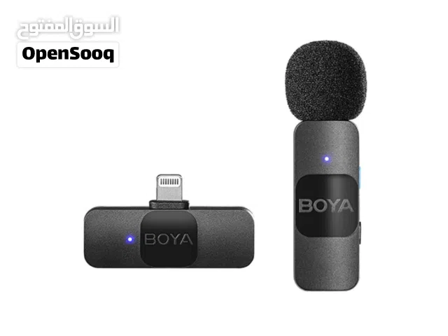 BOYA BY-V1 Ultracompact 2.4GHz iPhone Wireless Microphone System (One Mic) مايكرفون لاسلكي ايفون