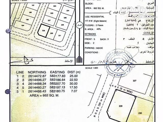 ارض ممتازة 662م سوبر كورنر (المالك مباشرة) قريبة(مربع 229)