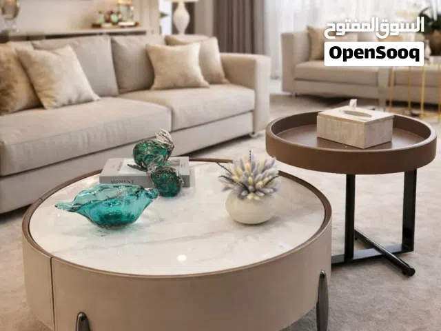 طاولات وسط وسيرفس لغرف المعيشة وغرف الضيوف