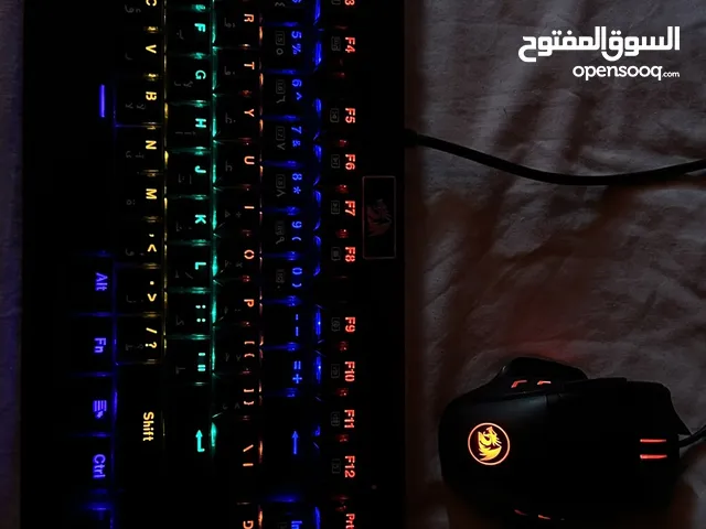 Redragon Gaming Combo كيبورد ميكانيكال + ماوس احترافي - استعمال خفيف