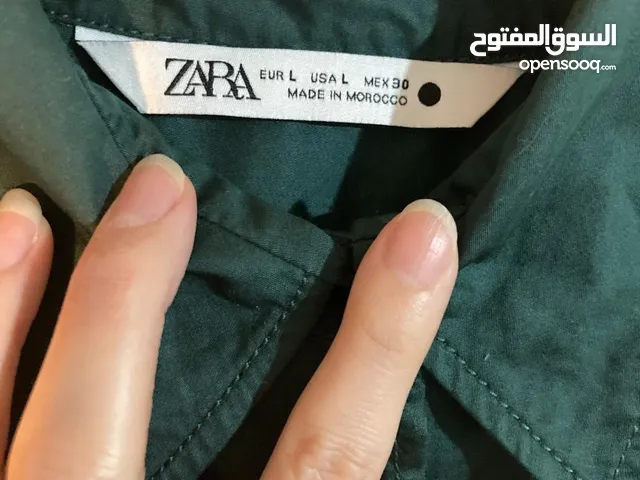 قميص ZARA نسائي أخضر شبه جديد