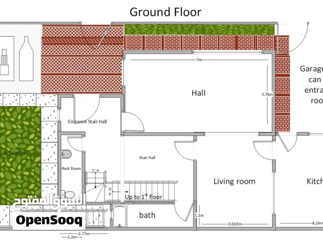 مخزن مساحة 100م - تقاطع درويش