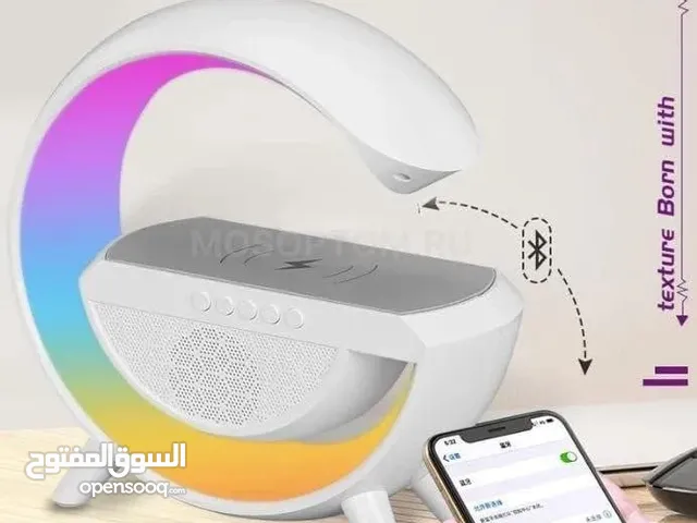 Led wireless charging speaker مكبر الصوتLED شحن لاسلكية بالحجم الكبير الاكبر في الأسواق .