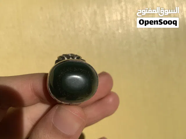 خاتم جزع يماني اخضر