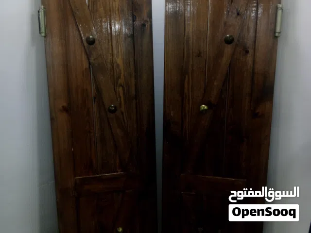 باب خشب بلوط نظام انتيكا فصلته جديد استعمال اسبوع فقط معه الحلق نظام فتح