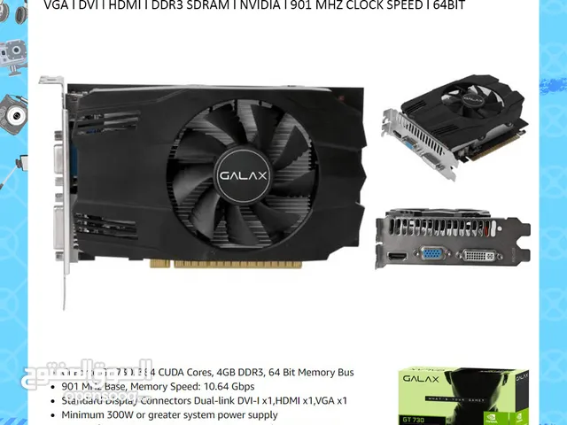 GeForce GT 730 Series 4GB Graphics Card ll Brand-New ll