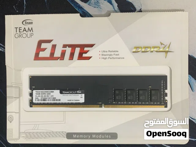 TEAMGROUP Elite DDR4 16GB Single 3200MHz رام مستعمل بحاله جيده جدا