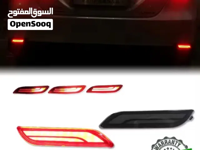 اكسسوارات كامري من 2018 الى 2024 ليت البنفر الخلفي وشعار تويوتا  بالون الاسود