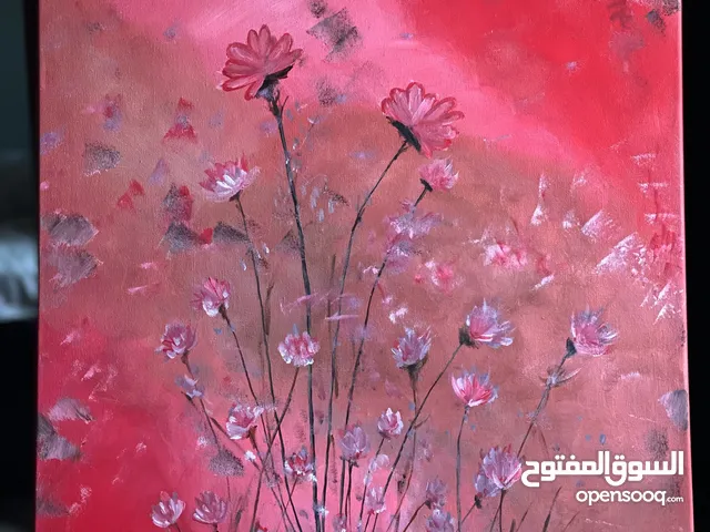 لوحة فنية - ورد الربيع
