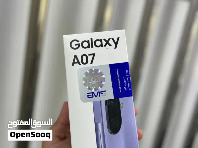 Samsung A07 6RAM / 128GB 	 	  جديد مسكر بالكرتونة  كفالة الوكيل الرسمي وشركتنا 3 سنوات