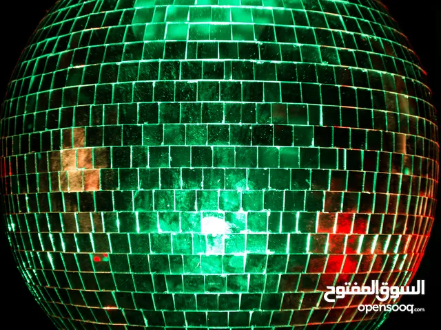 Disco Mirror Ball With Motor And Wooden Box