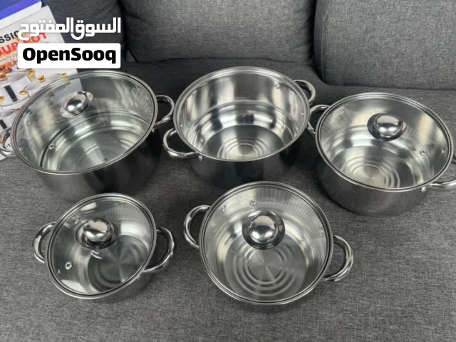 عرض مميز – طقم طناجر ستانلس ستيل فاخر
