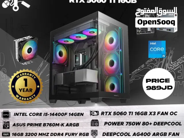 Gaming Setup i5 14Gen + RTX 5060 Ti  سعر مغري + أداء أسطوري