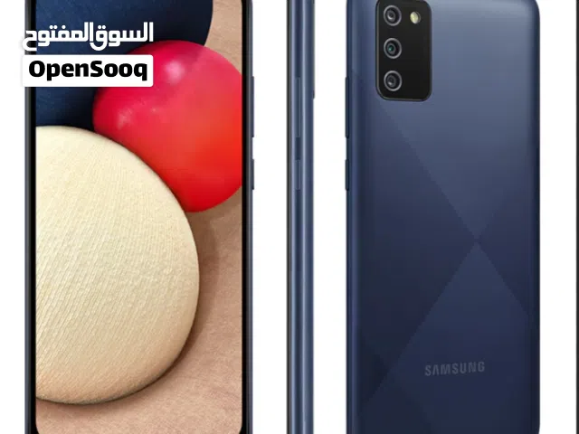 جالاكسي A02s أزرق من سامسونج، هاتف مستعمل بحالة ممتازة وذاكرة 64 جيجابايت
