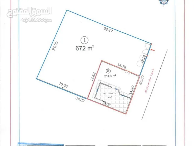 عقار منزل إستراحة للبيع فقط - مصراتة – كرزاز - بالقرب من مدرسة بدر - 886.5م2