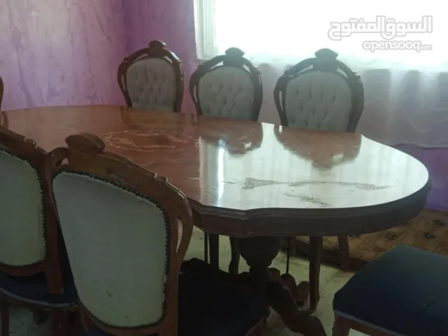 طاوله سفره خشب زان مع كراسي