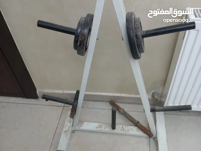 حاملة اوزان حديد + اوزان حديد