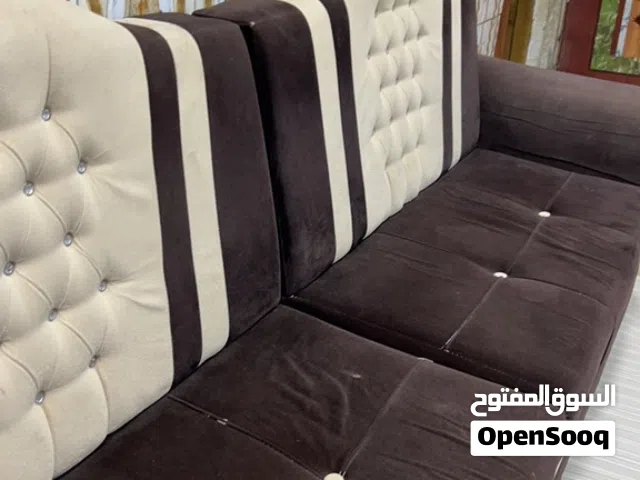 سيت قنفات لون قهوائي وبيجي