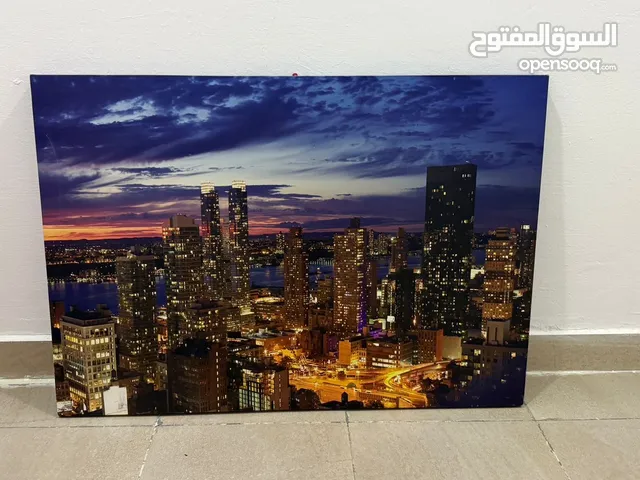 For Sale: Light-Up City View Wall Painting