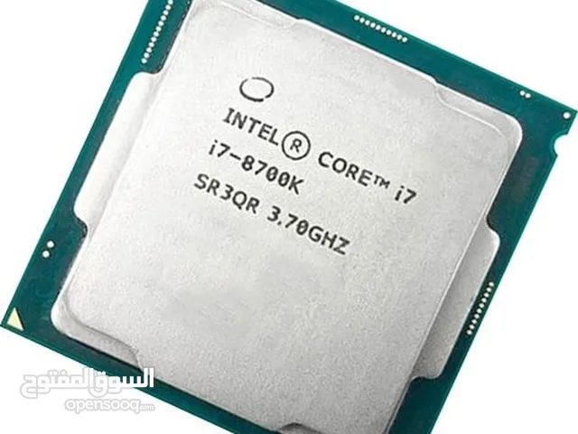 متوفر i7-8700k مع البورد و المبرد للبدل ب رايزن او ما يناسب