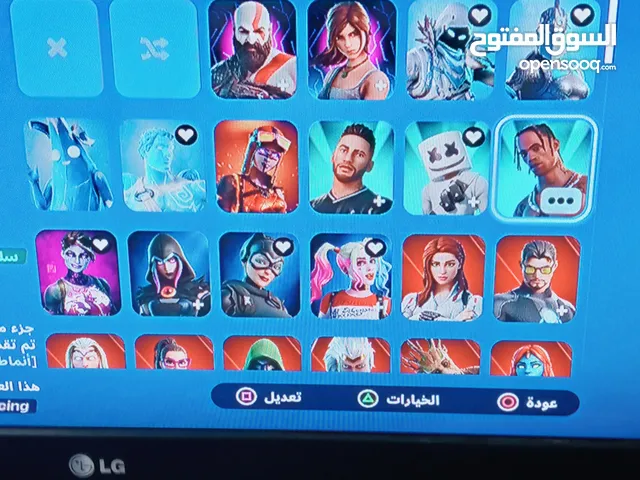 حساب فورت نايت نادر ايكونيك+ترافسكوت