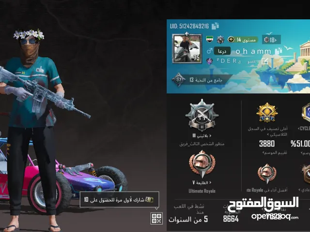 Pubg Accounts and Characters for Sale in Amman
