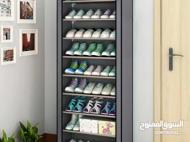 خزانة اخذية تتالف من 10 رفوف قوة و متانة