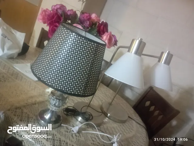 ستاند اضاءه للمكتب عدد 3 تيبل لامب مصباح مكتب قاعدة ستانلس ستيل ثقيل وكفر من زجاج من ايكيا