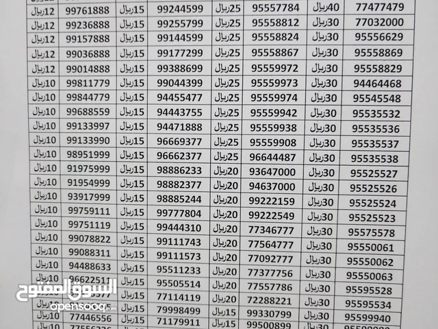 Omantel VIP mobile numbers in Muscat