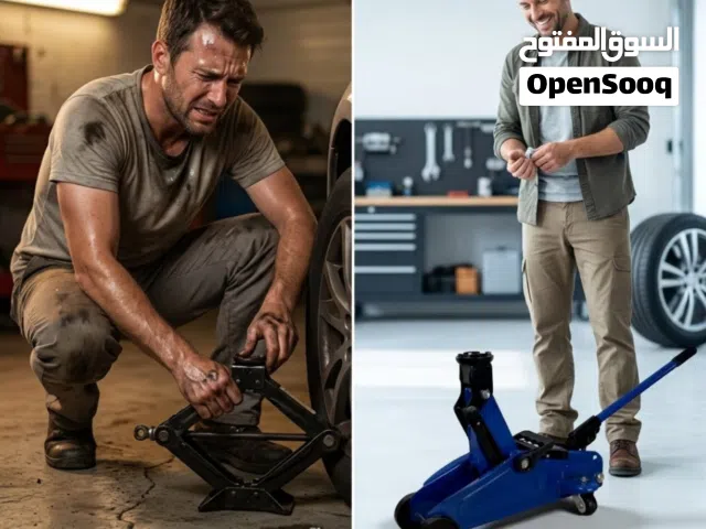 جك سيارة هيدروليكي عربانة 2 طن ميكيتا برو (Makita Pro) للأعمال الشاقة والطوارئ