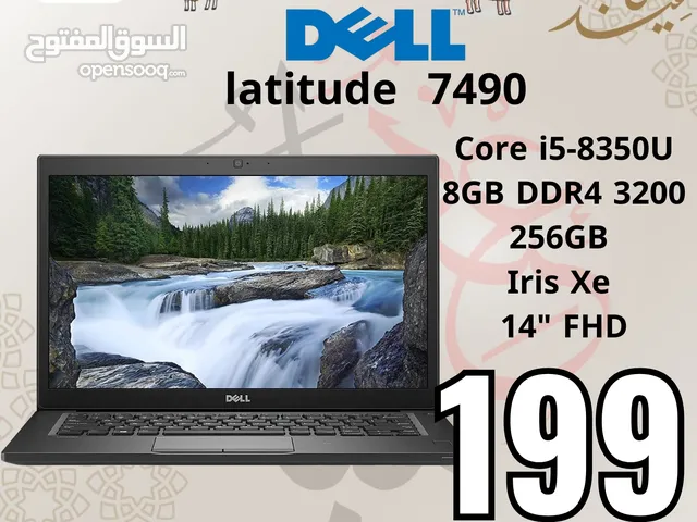 laptop latitude  7390 Ci5-8 لابتوب ديل كور اي 5 جيل ثامن مستعمل