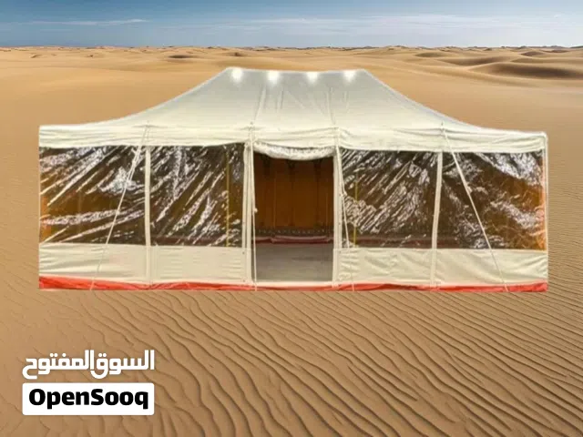 خيمه 6*4 طلبيه من السعوديه ما نفتحت ولا مره متأثره بالأمطار و احتمال يكون فيها تعفن قليل