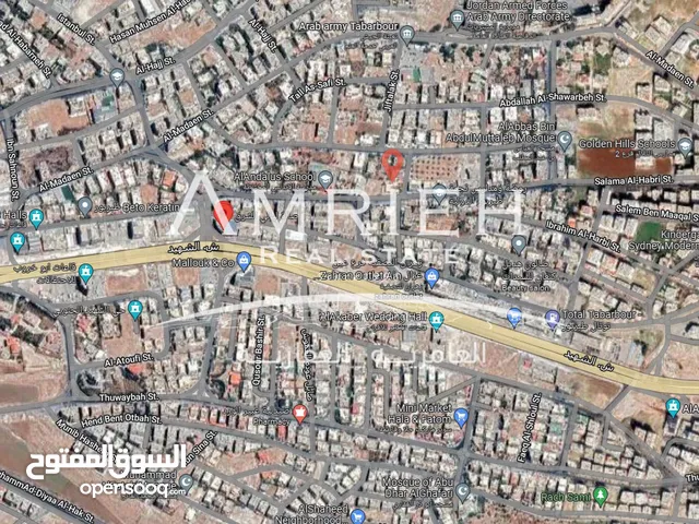ارض 500 م للبيع في طبربور / بالقرب من مسجد مالك ابن اوس