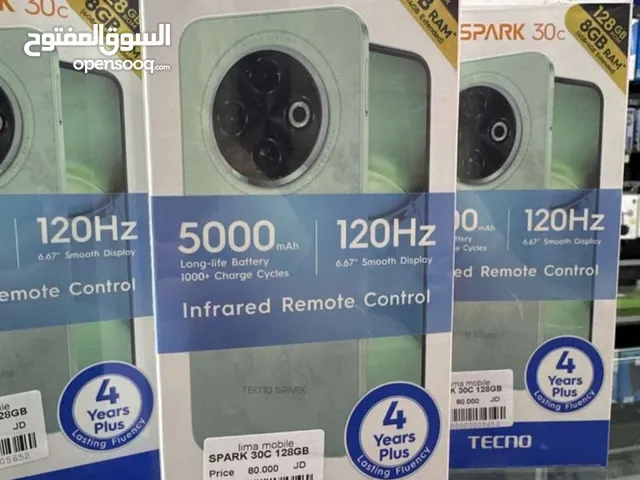 جهاز جديد بالكرتونة Spark 30c رام 8 جيجا 128 و 256 مكفول سنة متوفر توصيل