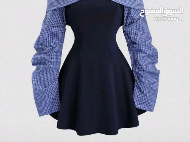 new blue short dress