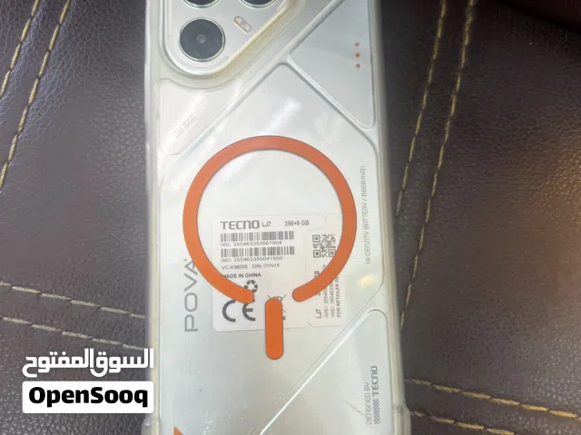 Pova 7 5G 256g 16ram استعمال خفيف جدا