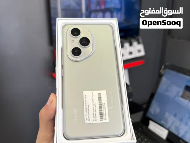 Honor 400pro 512gb/12 ram lunar grey مستعمل بحالة الوكالة الجهاز معه كرتونه وشاحن اصلي كفالة الوكيل